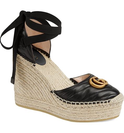 gucci palmyra wedge sandals